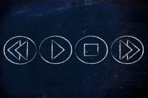 music or video multimedia device buttons